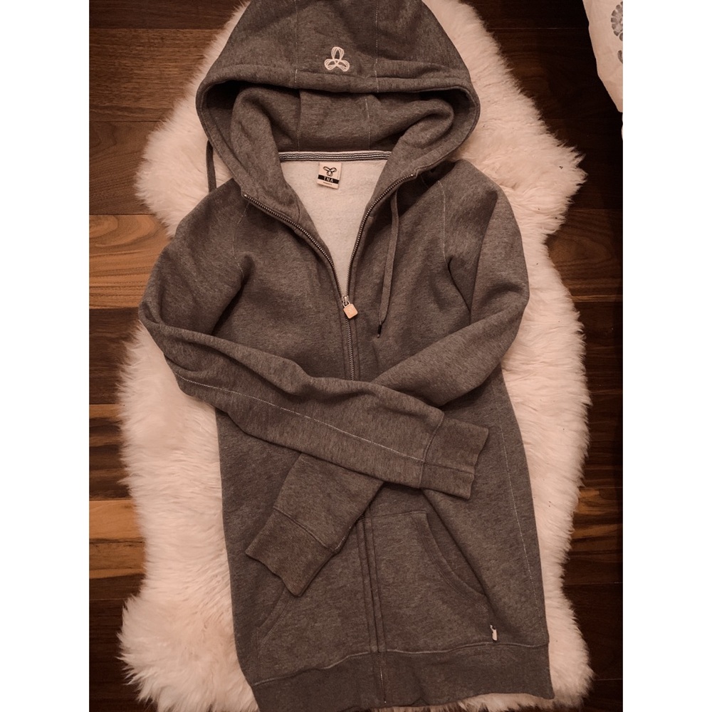 TNA body fitted zip hoodie
